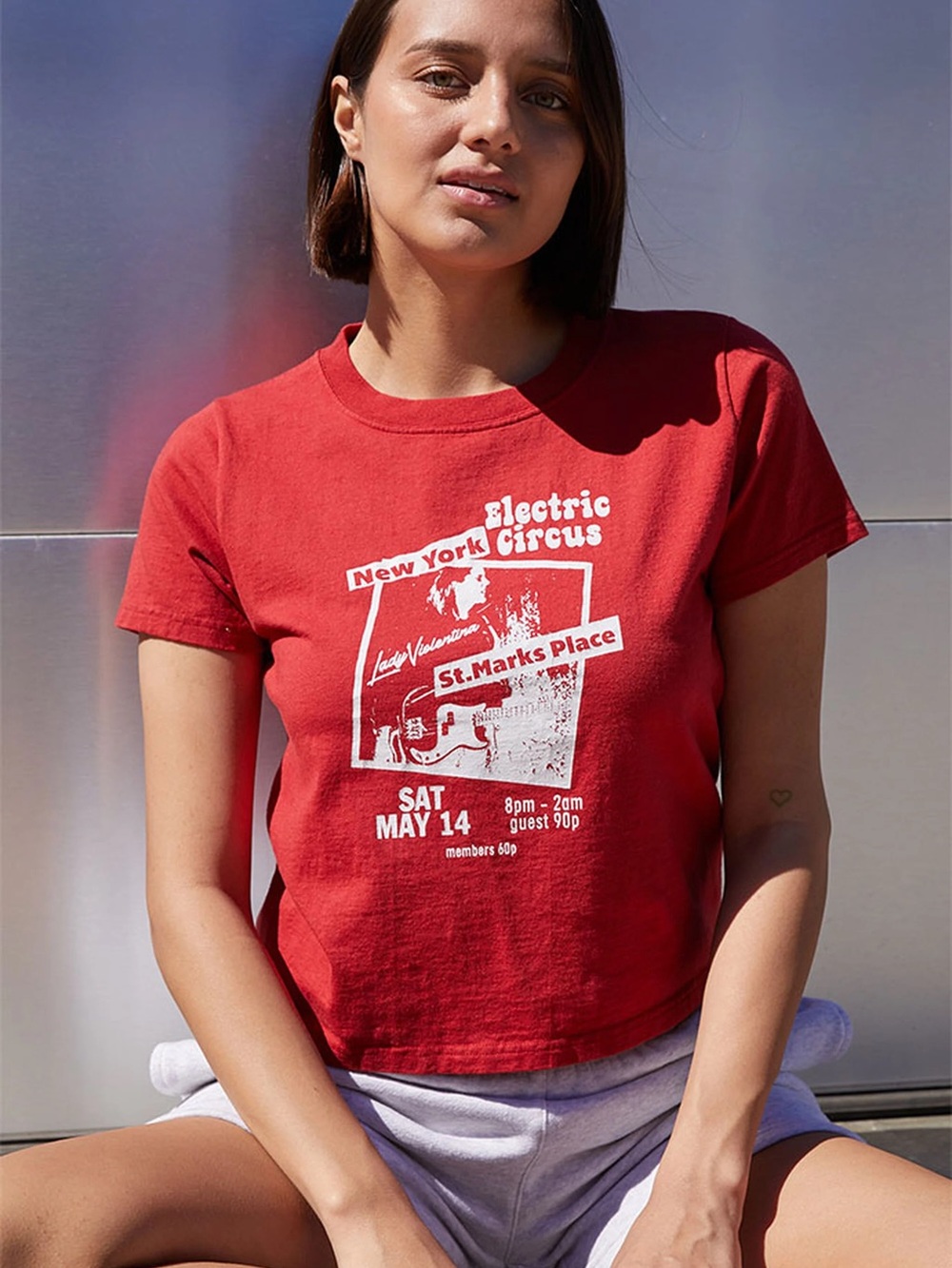 John Galt Women's Red Graphic T-shirt